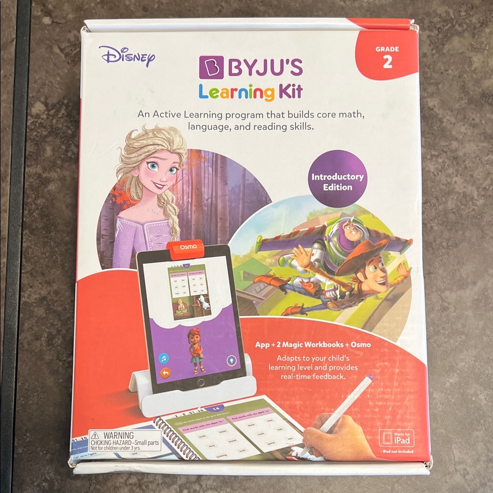 BYJU'S Learning Kit: Grade 2 Introductory Edition, Math Grammar Disney. NEW.